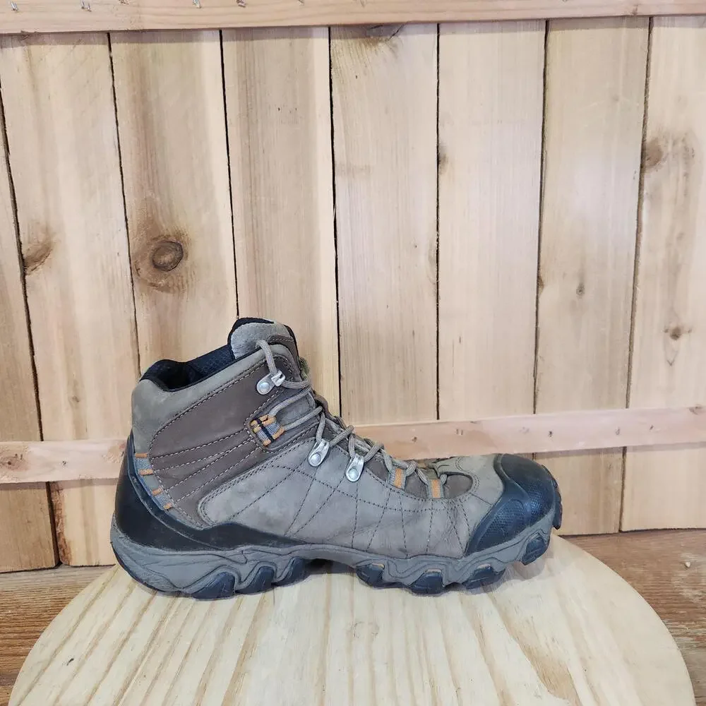 Oboz Bridger Mid Hiking Boots Mens 12 Brown Waterproof Winter Snow Outdoor Ankle